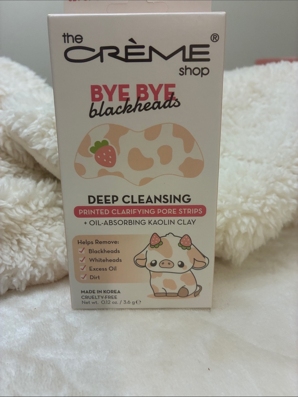 The Crème Shop Bye Bye Blackheads Deep Cleansing Printed Pore Strips. Moo Berry